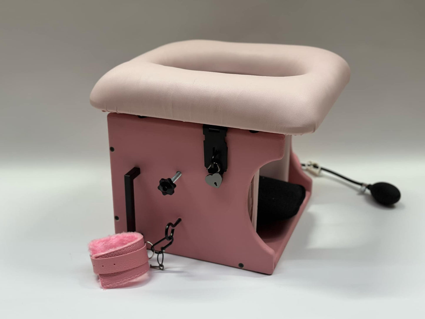 Pink - Pink Luxury Queening Chair – Ultimate Comfort & Control, BDSM Smotherbox Femdom Domination Premium and affordable Fetish Furniture BDSM Furniture