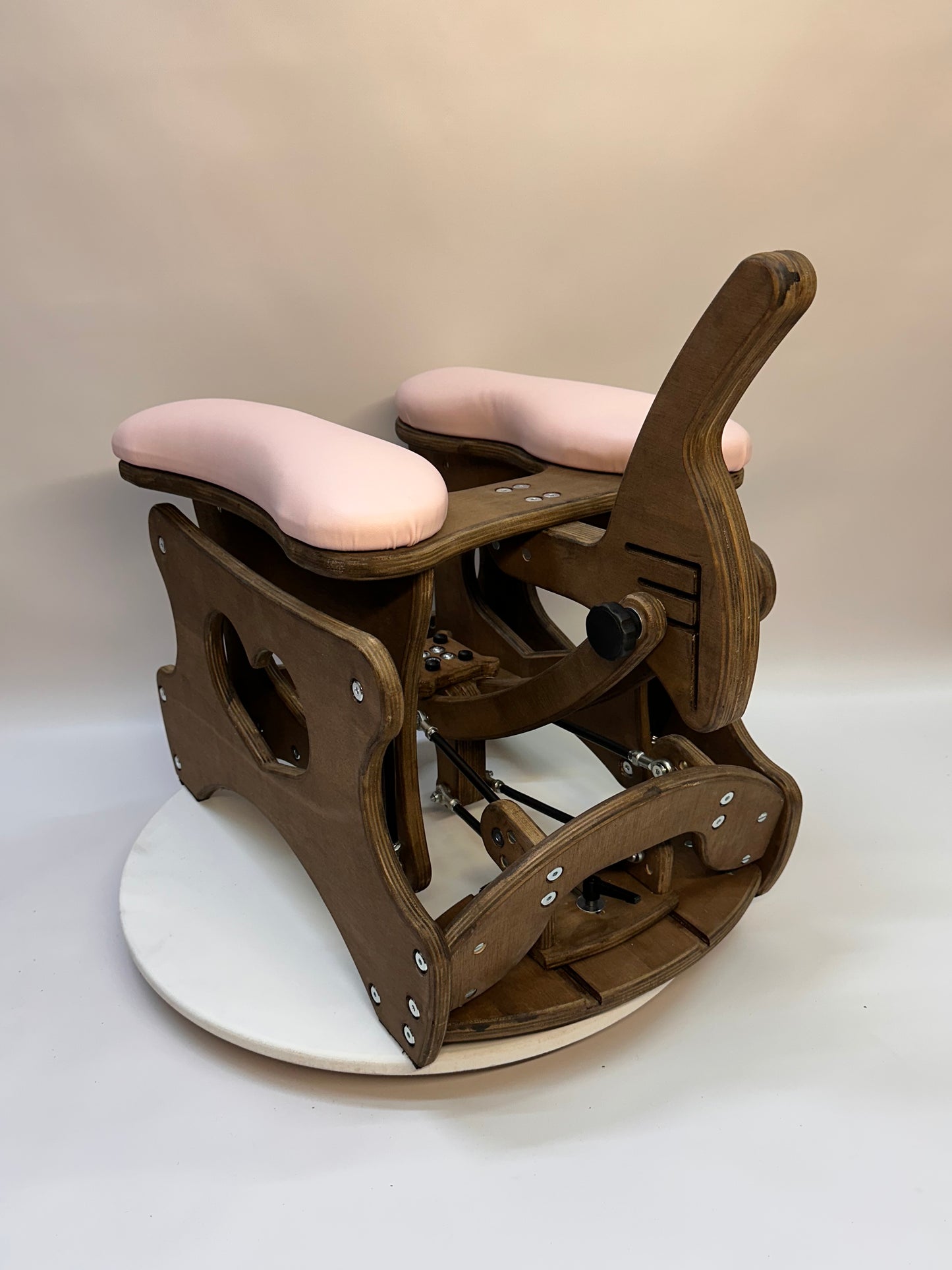 Brown - Light pink Intense Secret Luxury rocking chair – adjustable and versatile. For solo or couple play