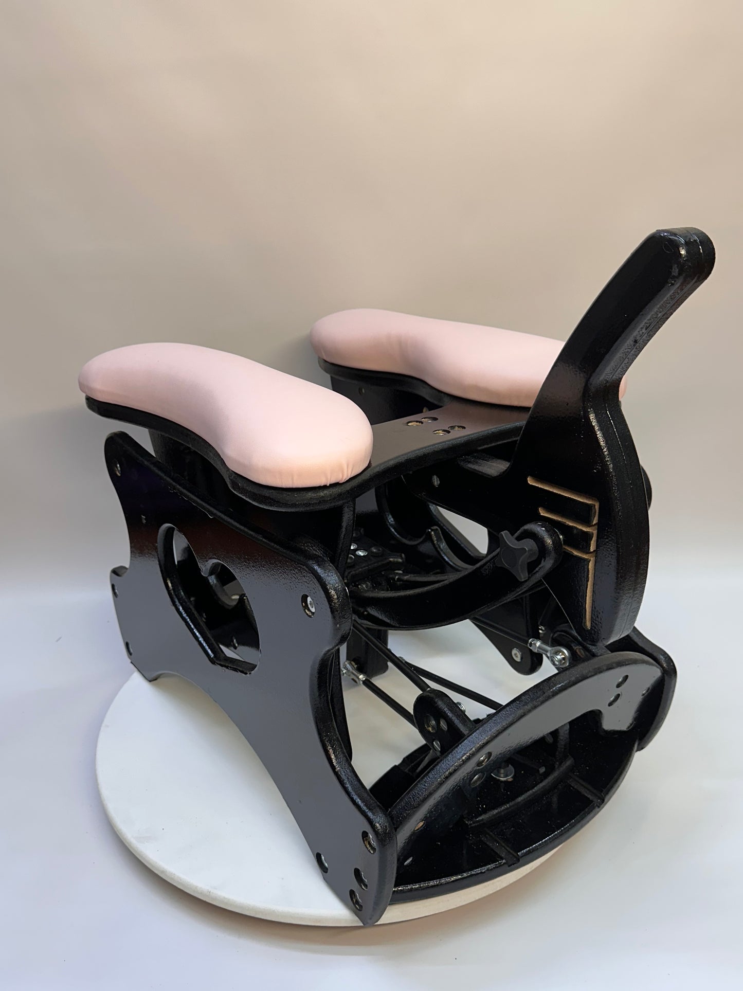 Black - Light pink Intense Secret Luxury rocking chair – adjustable and versatile. For solo or couple play