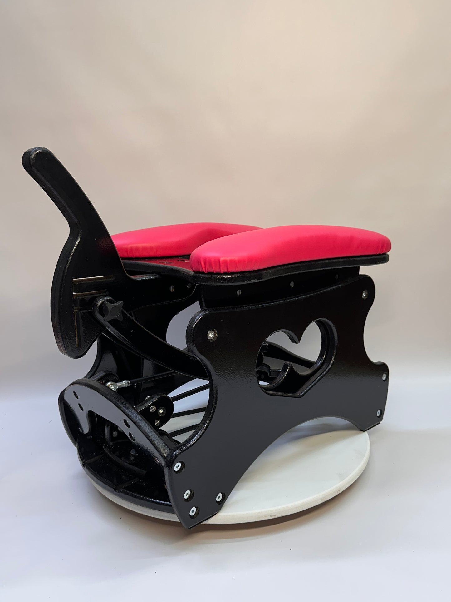 Black - Hot pink Intense Secret Luxury rocking chair – adjustable and versatile. For solo or couple play