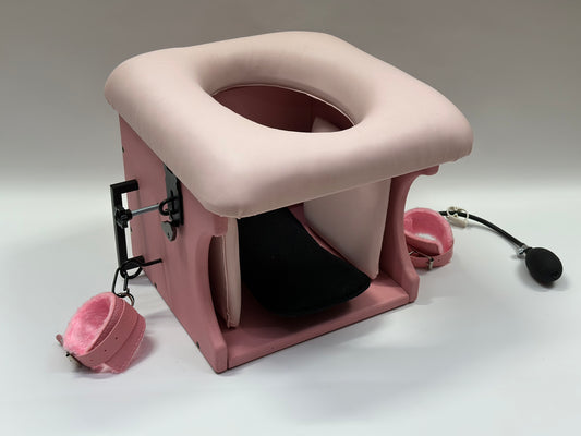 Pink - Pink Luxury Queening Chair – Ultimate Comfort & Control, BDSM Smotherbox Femdom Domination Premium and affordable Fetish Furniture BDSM Furniture