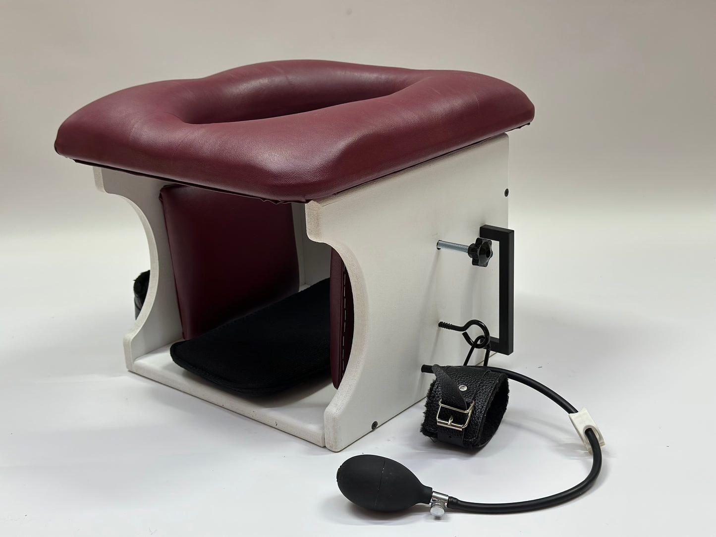 White - Bordeaux Luxury Queening Chair – Ultimate Comfort & Control, BDSM Smotherbox Femdom Domination Premium and affordable Fetish Furniture BDSM Furniture