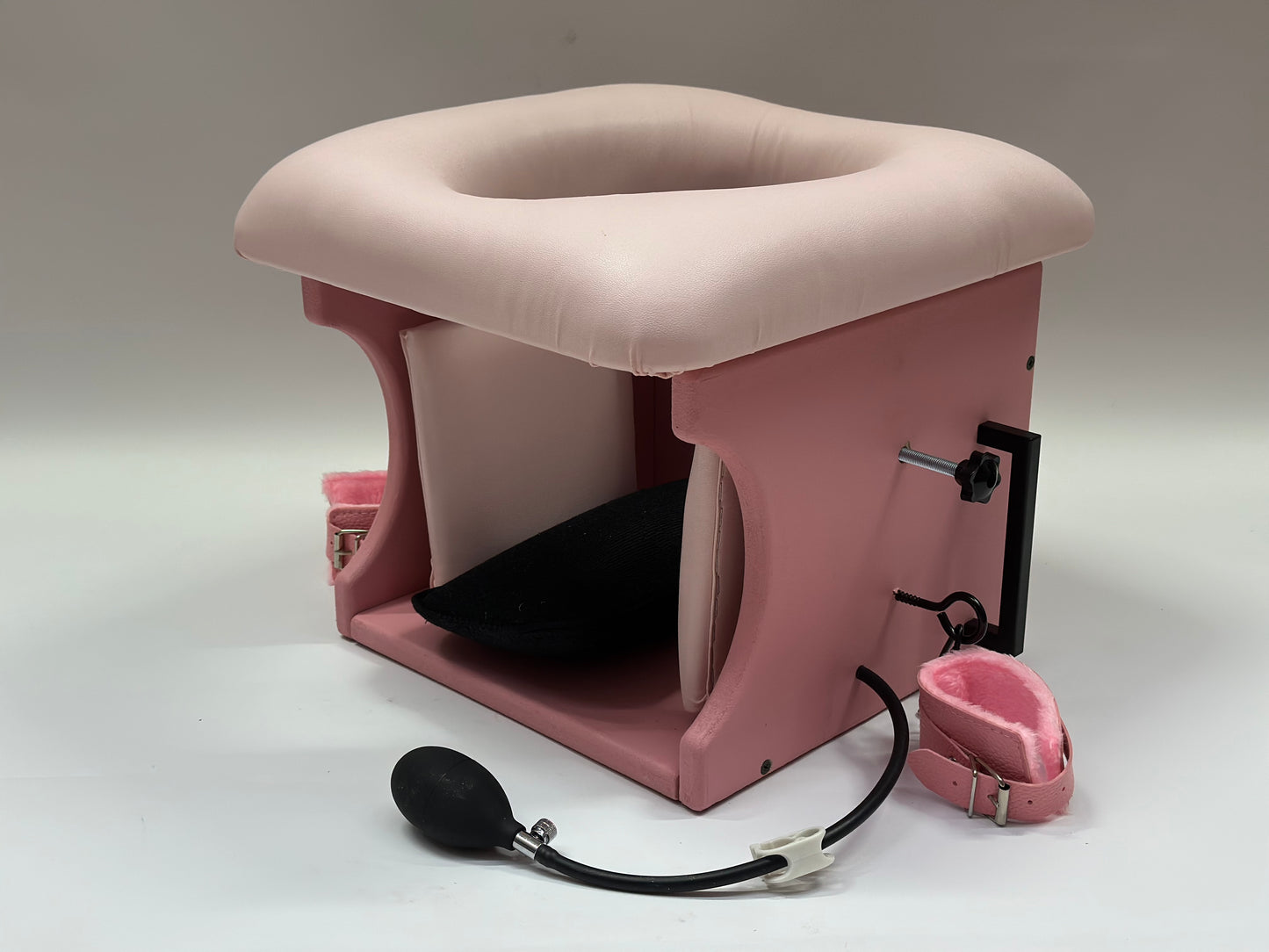 Pink - Pink Luxury Queening Chair – Ultimate Comfort & Control, BDSM Smotherbox Femdom Domination Premium and affordable Fetish Furniture BDSM Furniture